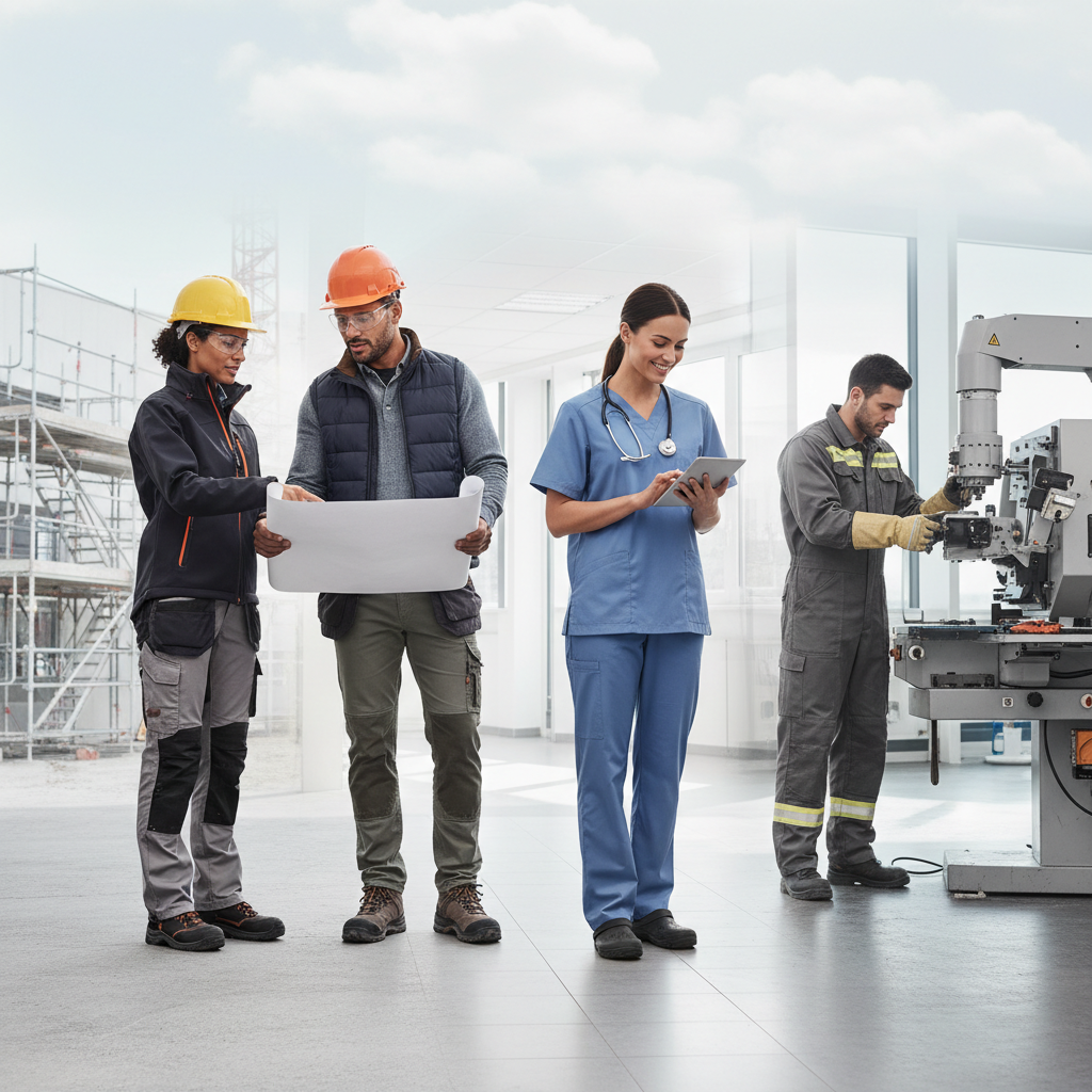 Realistische foto passend bij Werkkleding kopen voor professionals: comfort en veiligheid op de werk