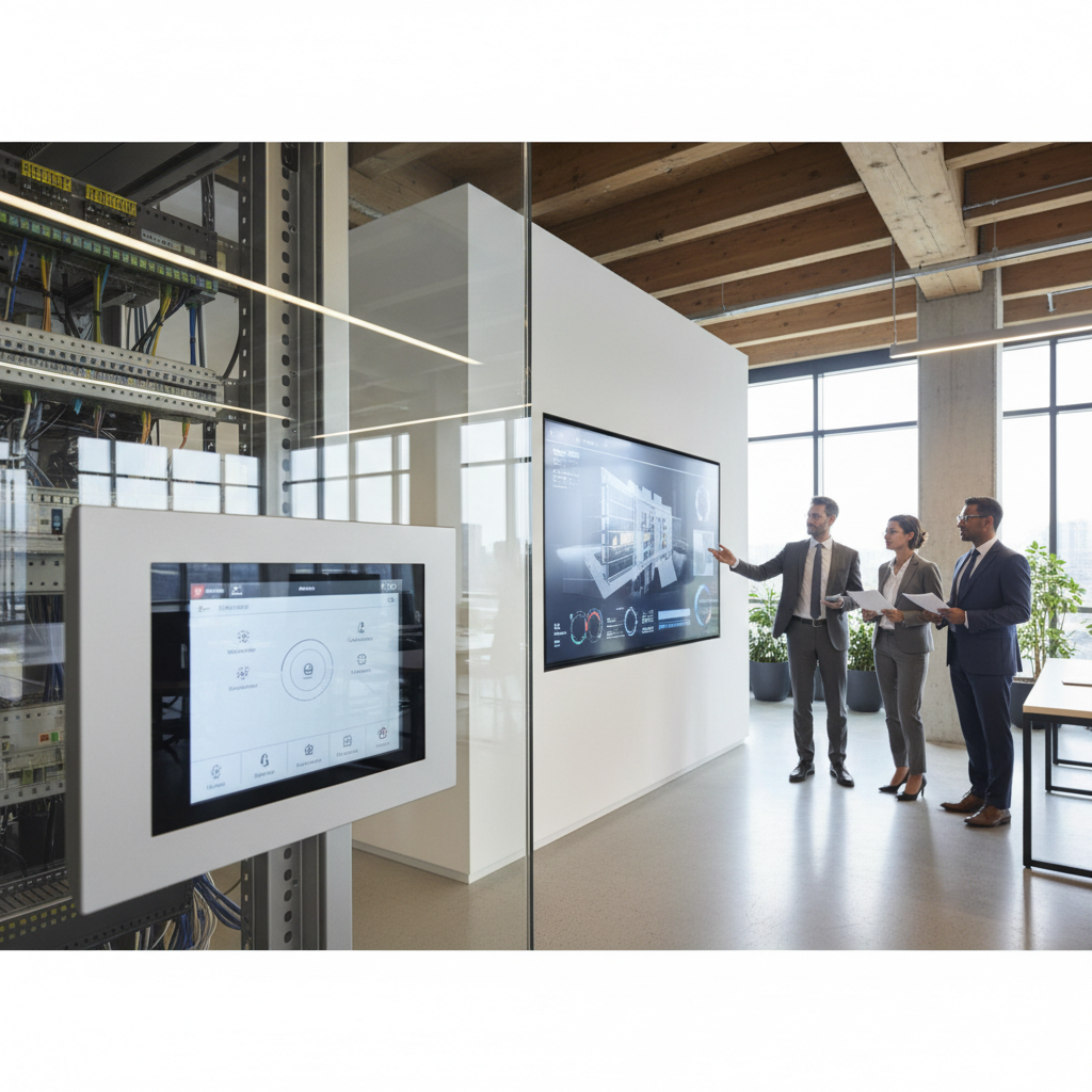 Realistische foto passend bij Domotica KNX: de professionele standaard voor slimme gebouwautomatiser