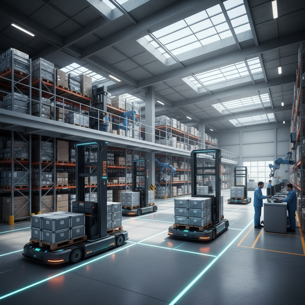 Realistische foto passend bij Beste AGV trucks voor een efficiënte, geautomatiseerde logistiek voor